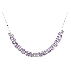 Amethyst-Silbercollier