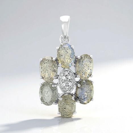 Ciondolo in argento con Labradorite