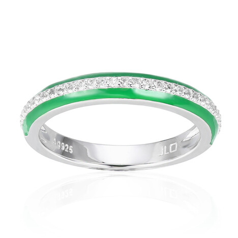 Anello in argento con Topazio Bianco