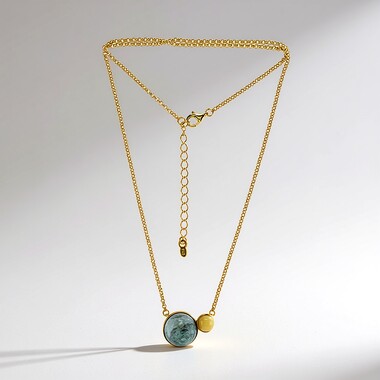 Fuchsite Silver Necklace (dagen)