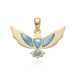 Colgante en plata con Larimar
