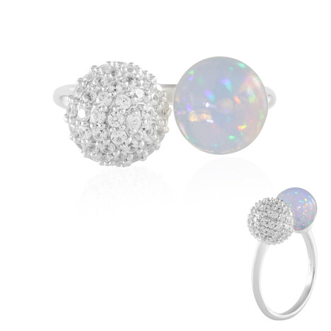 Bague en argent et Opale Welo (de Melo Essence)
