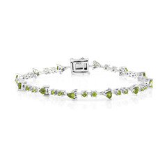 Brazalete en plata con Vesuvianita
