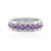 Sibirischer Amethyst-Silberring