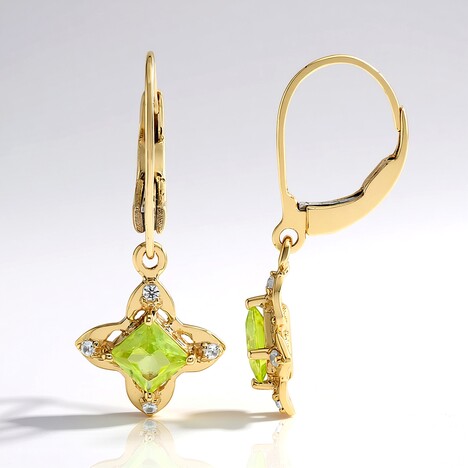 Orecchini in oro con Sfene