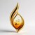 Ciondolo in argento con Ambra Sunrise Baltica (dagen)