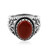 Anello in argento con Diaspro Rosso  (Desert Chic)