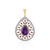 Amethyst-Silberanhänger