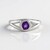 Anello in argento con Ametista Siberiana