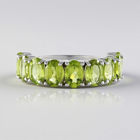 Bague en argent et Péridot