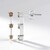 Orecchini in argento con Diamante Champagne I2