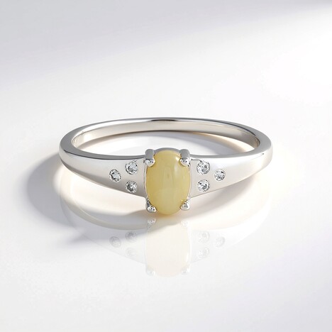 Anello in argento con Quarzo Occhio di Gatto