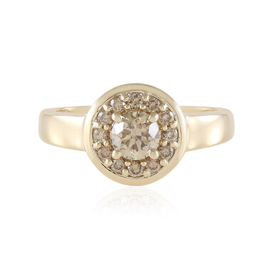 I2 Schokoladen-Brillant-Goldring (SUHANA)