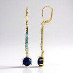 Orecchini in argento con Opale Blu (KM by Juwelo)