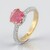 Anello in argento con Zaffiro Rosa del Madagascar (de Melo)