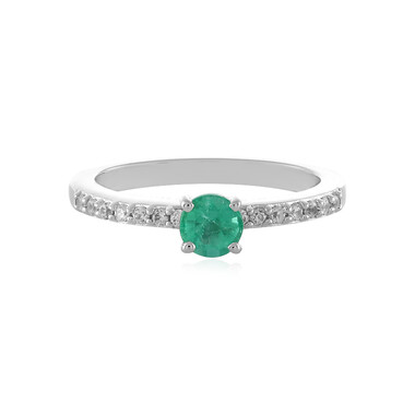 Anello in argento con Smeraldo Colombiano