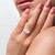 Anillo en plata con Cuarzo rosa