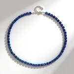 Collana in argento con Ematite Blu Royal