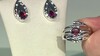 Boucles d'oreilles en argent et Grenat Roshoit (Pallanova)