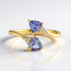 Anello in argento con Tanzanite (non riscaldata)