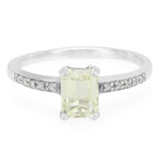 Kanariengelber Kunzit-Silberring