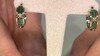Gouden oorbellen met groene Benedito toermalijnen