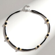 Collier en argent et Hématite noire