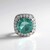 Ciondolo in argento con Fluorite Verde
