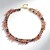 Collier en argent et Hématite dorée (Riya)