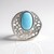 Ciondolo in argento con Larimar (MONOSONO COLLECTION)