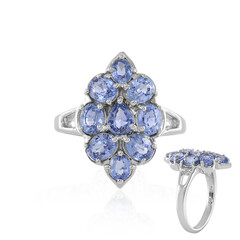 Bague en argent et Saphir de Ceylan