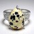 Anello in argento con Diaspro Dalmata