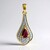 Ciondolo in oro con Rubellite Nigeriana (Mark Kaufman)