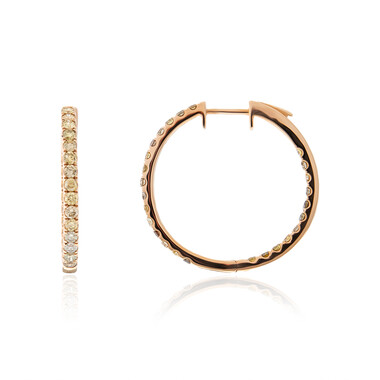 Orecchini in oro con Diamante Fancy SI2 (CIRARI)