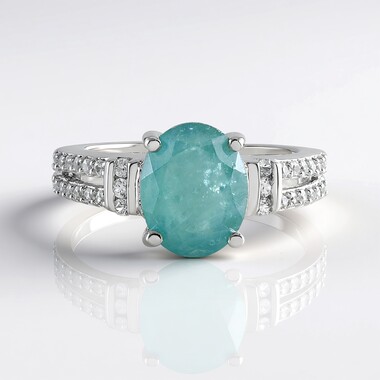 Anello in argento con Grandidierite