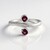 Anello in argento con Granato Magenta