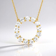 Collier en argent et Zircon (de Melo Essence)