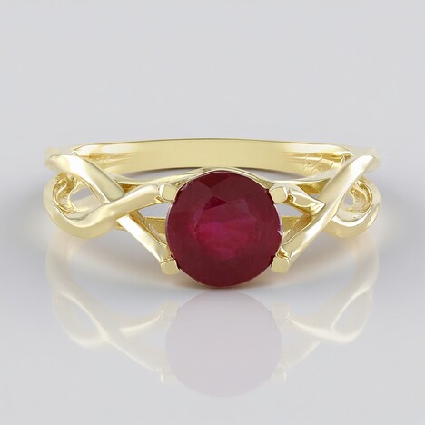 Bague en or et Rubis de Madagascar (de Melo)