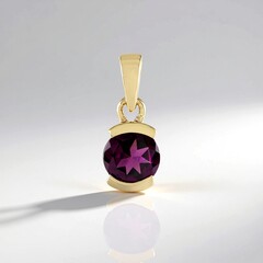 Ciondolo in argento con Rodolite di Naktamunda