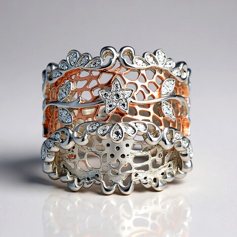 Bague en argent et Diamant I3 (I)