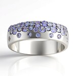 Bague en argent et Tanzanite