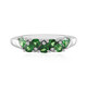 Anello in argento con Tsavorite della Tanzania
