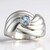 Anello in argento con Tanzanite Blu-Verde Non Riscaldata