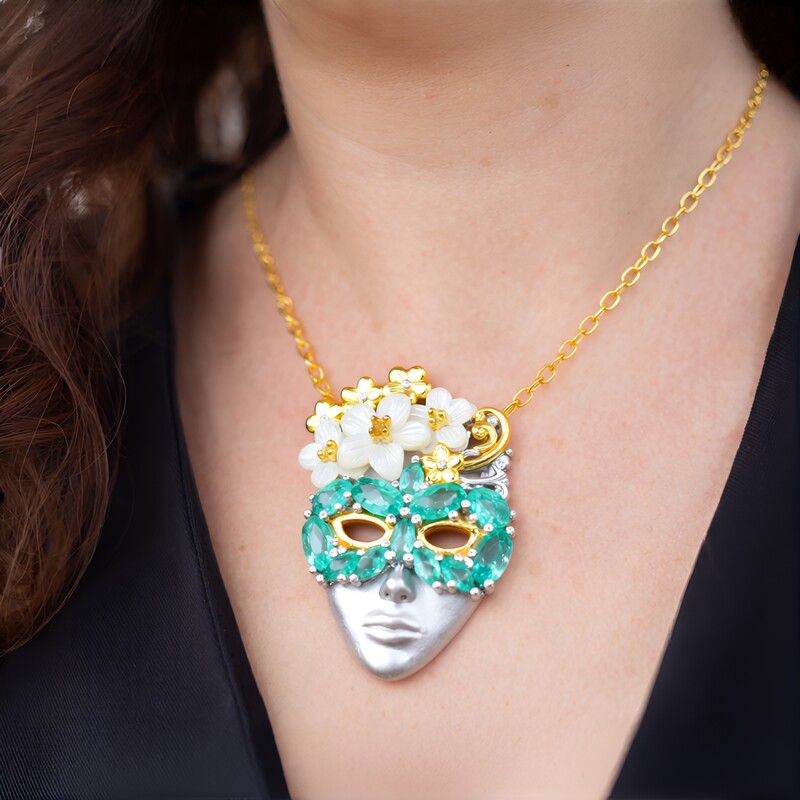 Collar en plata con Nácar (Gems en Vogue)