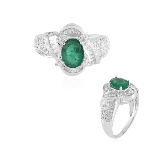 14K Zambian Emerald Gold Ring