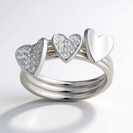 Anello in argento con Zircone (Adela Silber)