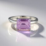 Anello in argento con Ametista Rose de France