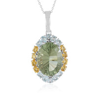 Collana in argento con Ametista Verde