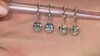 Pendientes en plata con Topacio azul cielo