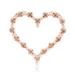 Ciondolo in argento con Diamante Argyle Rose de France I1 (Annette)